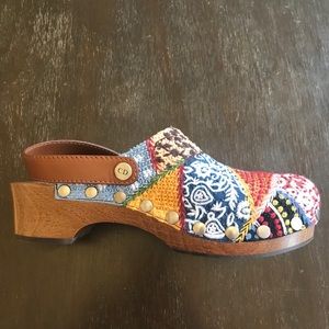 patchwork clogs